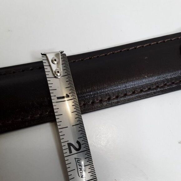 Cabela's Full Grain Cowhide Men's Brown Belt size 48 - Picture 11 of 12